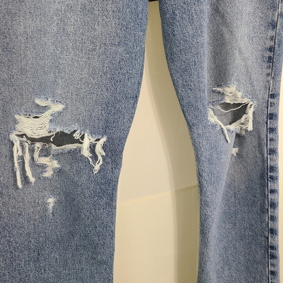 Agolde Mia mid rise straight leg jeans Rule distressed NEW - Picture 7 of 9